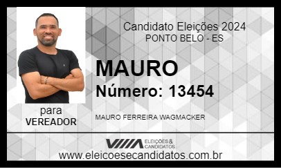 Candidato MAURO 2024 - PONTO BELO - Eleições