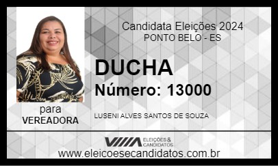 Candidato DUCHA 2024 - PONTO BELO - Eleições