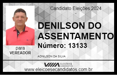 Candidato DENILSON DO ASSENTAMENTO 2024 - PONTO BELO - Eleições