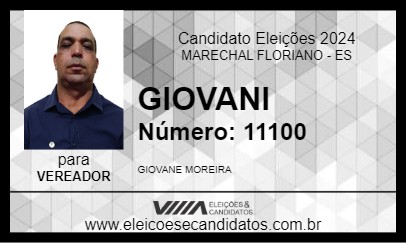 Candidato GIOVANI 2024 - MARECHAL FLORIANO - Eleições