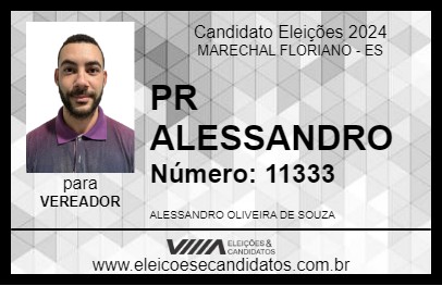 Candidato PR ALESSANDRO 2024 - MARECHAL FLORIANO - Eleições