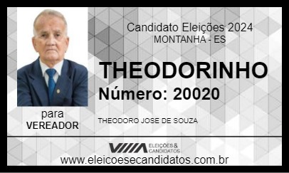 Candidato THEODORINHO 2024 - MONTANHA - Eleições