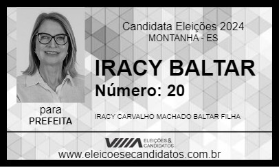 Candidato IRACY BALTAR 2024 - MONTANHA - Eleições