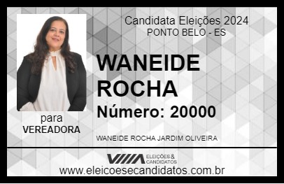 Candidato WANEIDE ROCHA 2024 - PONTO BELO - Eleições