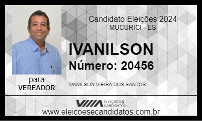 Candidato IVANILSON 2024 - MUCURICI - Eleições