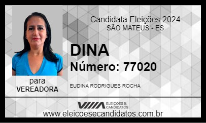 Candidato DINA 2024 - SÃO MATEUS - Eleições