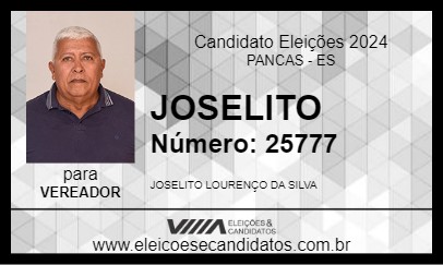 Candidato JOSELITO 2024 - PANCAS - Eleições