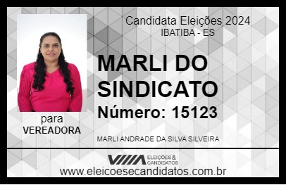 Candidato MARLI DO SINDICATO 2024 - IBATIBA - Eleições