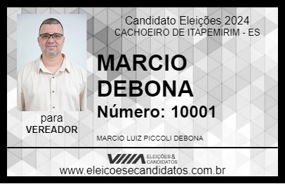 Candidato MARCIO DEBONA 2024 - CACHOEIRO DE ITAPEMIRIM - Eleições