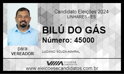 Candidato BILÚ DO GÁS 2024 - LINHARES - Eleições