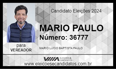 Candidato MARIO PAULO 2024 - CACHOEIRO DE ITAPEMIRIM - Eleições