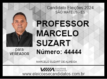 Candidato PROFESSOR MARCELO SUZART 2024 - SÃO MATEUS - Eleições