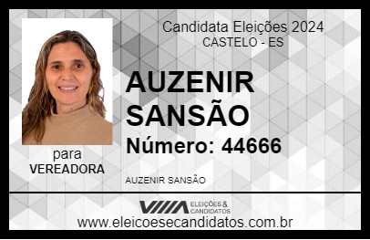 Candidato AUZENIR SANSÃO 2024 - CASTELO - Eleições