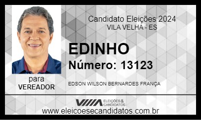 Candidato EDINHO 2024 - VILA VELHA - Eleições