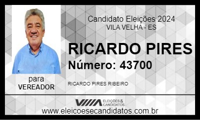 Candidato RICARDO PIRES 2024 - VILA VELHA - Eleições