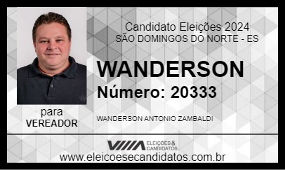 Candidato ANDIN 2024 - SÃO DOMINGOS DO NORTE - Eleições