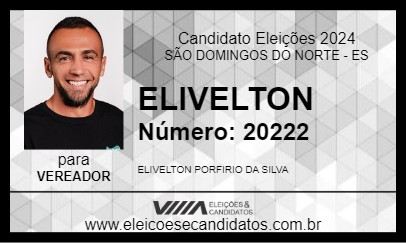 Candidato ELIVELTON 2024 - SÃO DOMINGOS DO NORTE - Eleições