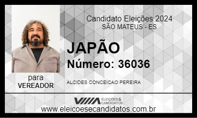 Candidato JAPÃO 2024 - SÃO MATEUS - Eleições