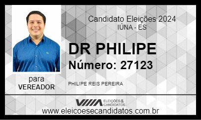 Candidato DR PHILIPE 2024 - IÚNA - Eleições