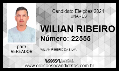 Candidato WILIAN RIBEIRO 2024 - IÚNA - Eleições