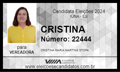 Candidato CRISTINA 2024 - IÚNA - Eleições