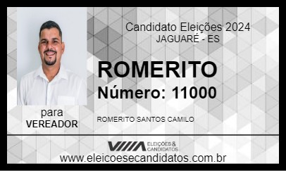 Candidato ROMERITO  2024 - JAGUARÉ - Eleições