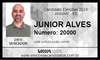 Candidato JUNIOR ALVES 2024 - JAGUARÉ - Eleições