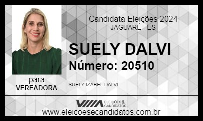 Candidato SUELY  DALVI 2024 - JAGUARÉ - Eleições