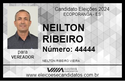 Candidato NEILTON RIBEIRO 2024 - ECOPORANGA - Eleições