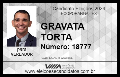 Candidato GRAVATA TORTA 2024 - ECOPORANGA - Eleições