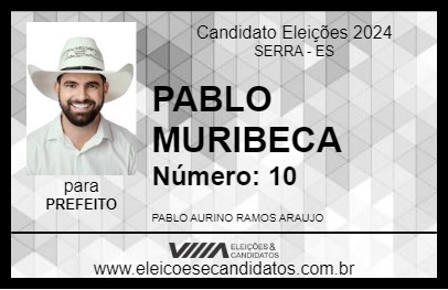 Candidato PABLO MURIBECA 2024 - SERRA - Eleições