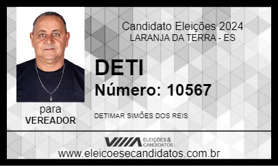 Candidato DETI 2024 - LARANJA DA TERRA - Eleições