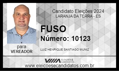 Candidato FUSO 2024 - LARANJA DA TERRA - Eleições