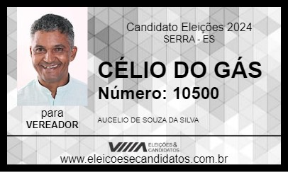 Candidato CÉLIO DO GÁS 2024 - SERRA - Eleições