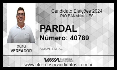 Candidato PARDAL 2024 - RIO BANANAL - Eleições