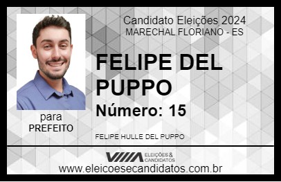 Candidato FELIPE DEL PUPPO 2024 - MARECHAL FLORIANO - Eleições