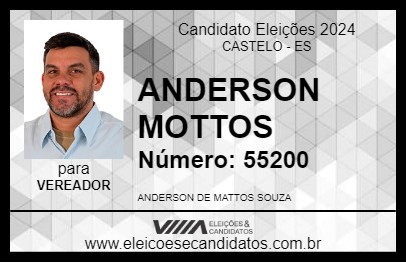 Candidato ANDERSON MOTTOS 2024 - CASTELO - Eleições