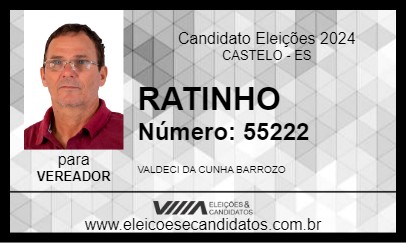 Candidato RATINHO 2024 - CASTELO - Eleições