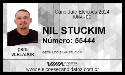 Candidato NIL STUCKIM 2024 - IÚNA - Eleições