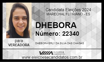 Candidato DHEBORA  2024 - MARECHAL FLORIANO - Eleições