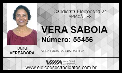 Candidato VERA SABOIA 2024 - APIACÁ - Eleições