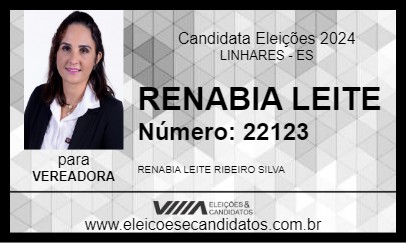 Candidato RENABIA LEITE 2024 - LINHARES - Eleições