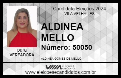 Candidato ALDINEA MELLO 2024 - VILA VELHA - Eleições