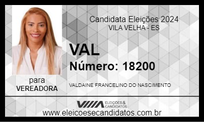 Candidato VAL 2024 - VILA VELHA - Eleições