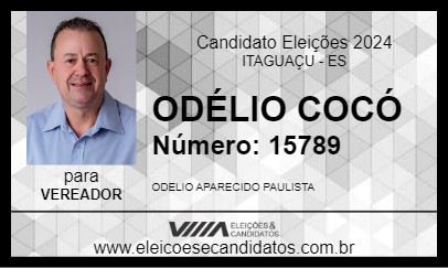 Candidato ODÉLIO COCÓ 2024 - ITAGUAÇU - Eleições