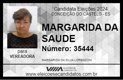 Candidato MARGARIDA DA SAUDE 2024 - CONCEIÇÃO DO CASTELO - Eleições