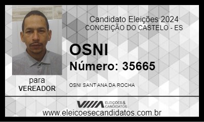 Candidato OSNI 2024 - CONCEIÇÃO DO CASTELO - Eleições