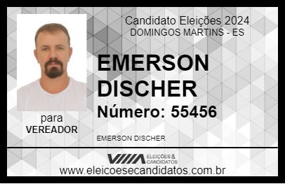 Candidato EMERSON DISCHER 2024 - DOMINGOS MARTINS - Eleições