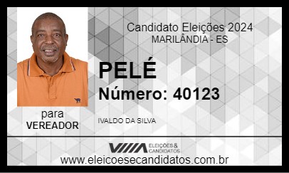 Candidato PELÉ 2024 - MARILÂNDIA - Eleições