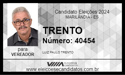 Candidato TRENTO 2024 - MARILÂNDIA - Eleições